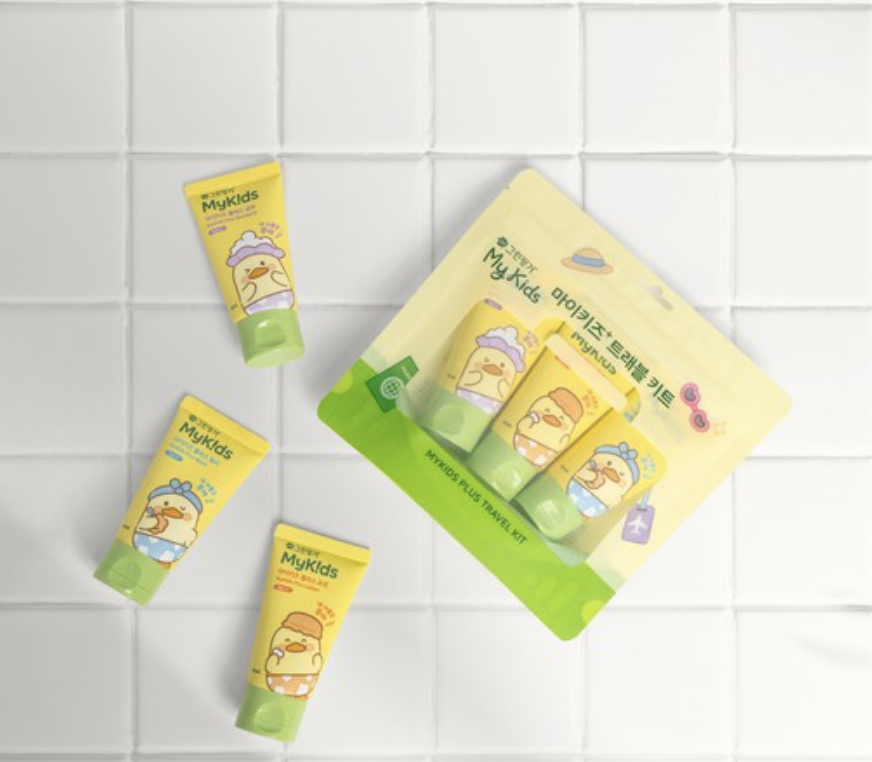 Дорожный набор для ухода за кожей детей Green Finger My Kids Plus, 3 предмета